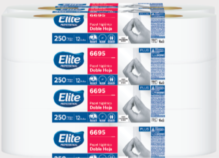 Papel Higienico Junior 12/250 Elite Clave 6695