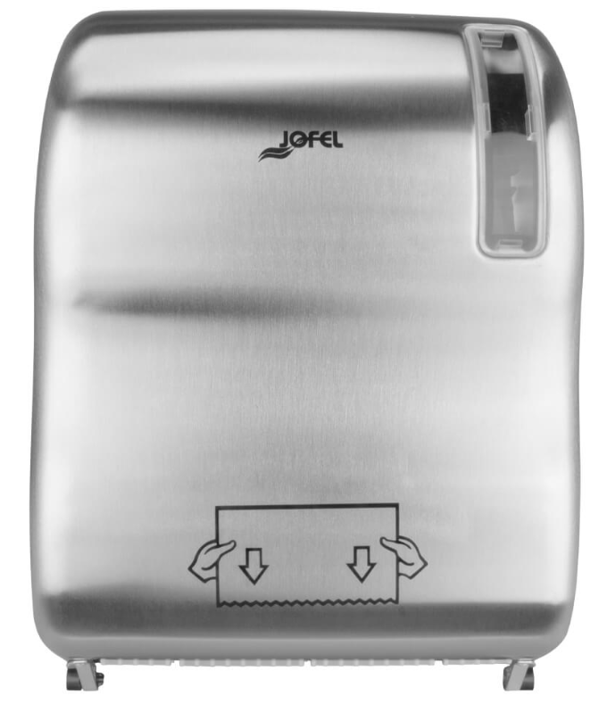 DESPACHADOR DE TOALLA EN ROLLO PRECORTE ACERO INOXIDABLE (AG59000) "JOFEL"