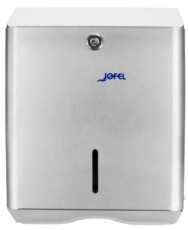 DESPACHADOR DE TOALLAS INTERDOBLADAS SATINADO ACERO INOXIDABLE (AH14000) "JOFEL"