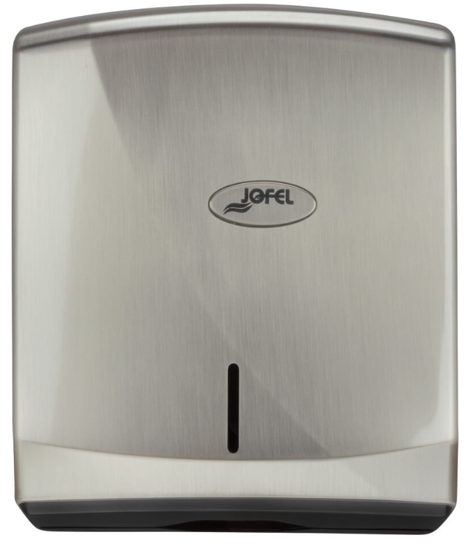 DESPACHADOR DE TOALLA INTERDOBLADA FUTURA NÍQUEL BARNIZ (AH35001) "JOFEL"