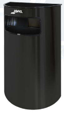 BOTE DE BASURA MEDIA LUNA CON CENICERO (BG88201) «JOFEL»