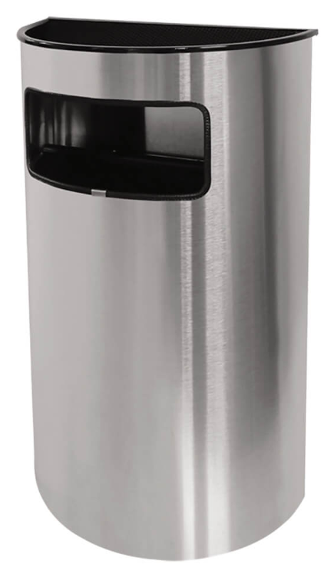 BOTE DE BASURA MEDIA LUNA INOXIDABLE (BG88210) "JOFEL"