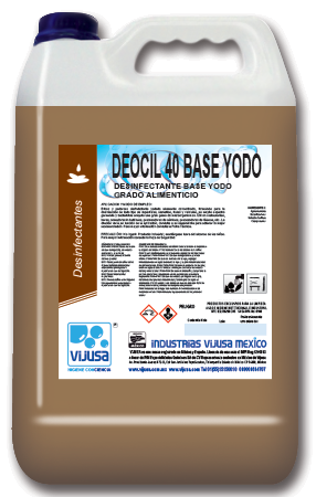 Deocil 40 Base Yodo Desinfectante "VIJUSA"