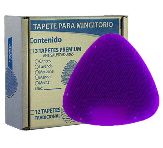 TAPETE PARA MINGITORIO ANTISALPICADURAS (AROMAS) " GEL KLEEN "