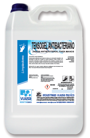TENSOGEL ANTIBACTERIANO, JABON PARA MANOS  "VIJUSA"