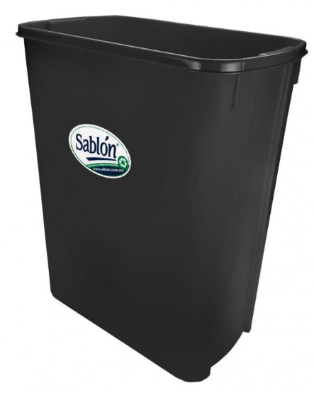 CESTO RECTANGULAR 13 LTS SIN TAPA DIFERENTES COLORES " SABLON "